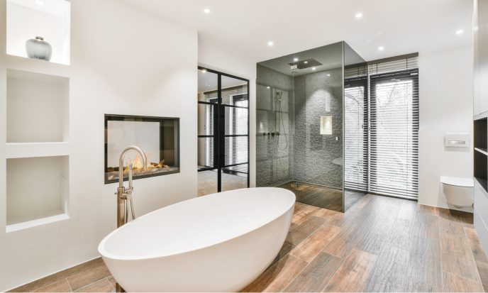 modern bathroom remodel